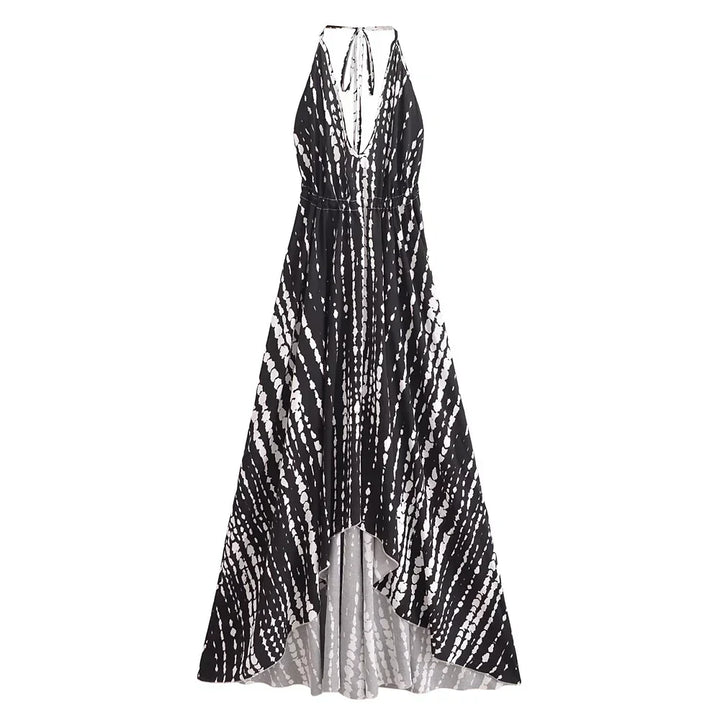 Levoire | Robe Longue Dos Nu Bohème Noir