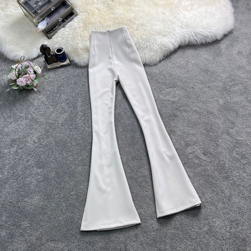 Levoire | Pantalons Évasés Pantalon Élégant Avec Une Belle Coupe Blanc