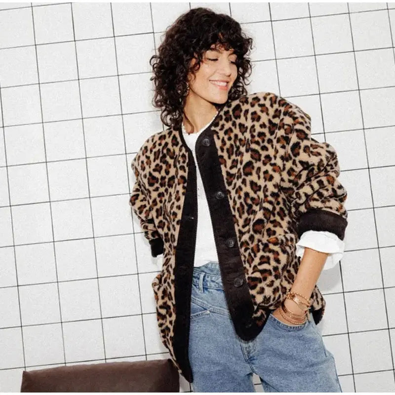 Levoire | Veste Léopard Sauvage Et Élégante