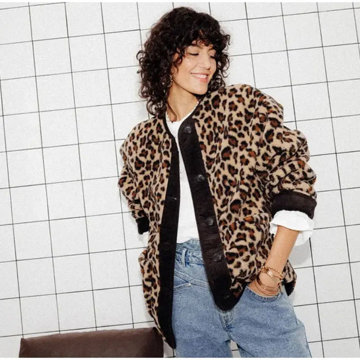 Levoire | Veste Léopard Sauvage Et Élégante