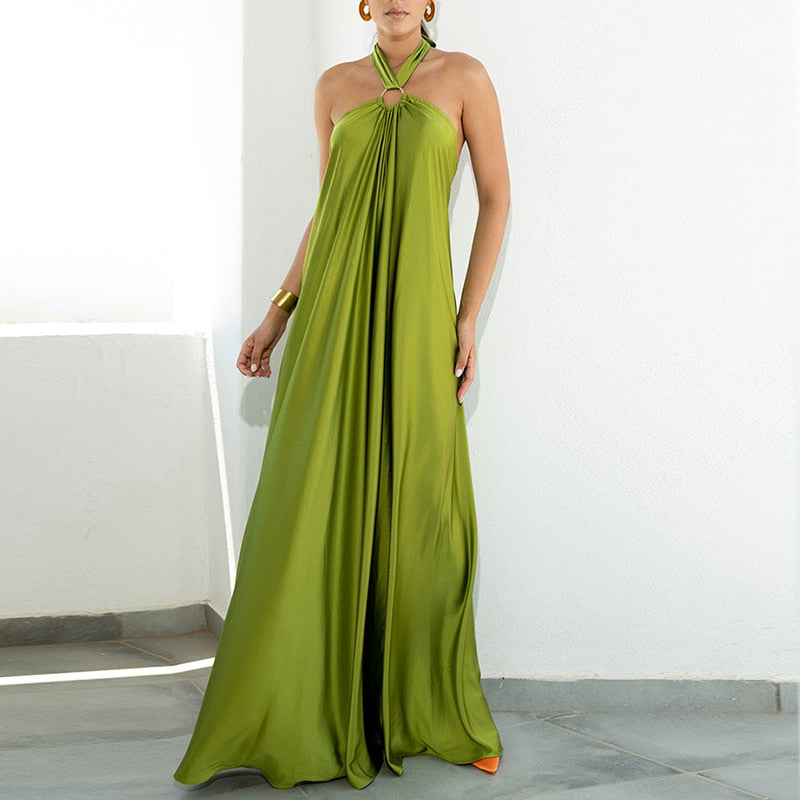 Levoire | Dos Nu | Robes Maxi Lâches À Tube Halter