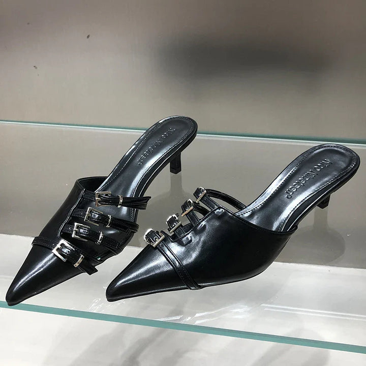 Levoire | Sandales Plates noir