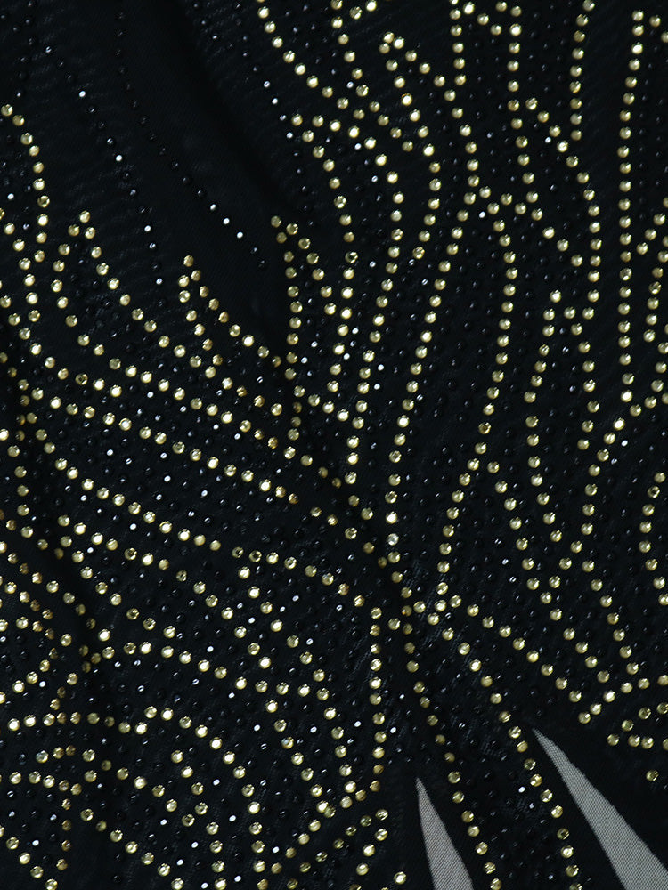 Levoire | Robe Mini À V Ouverte En Perles De Cristal
