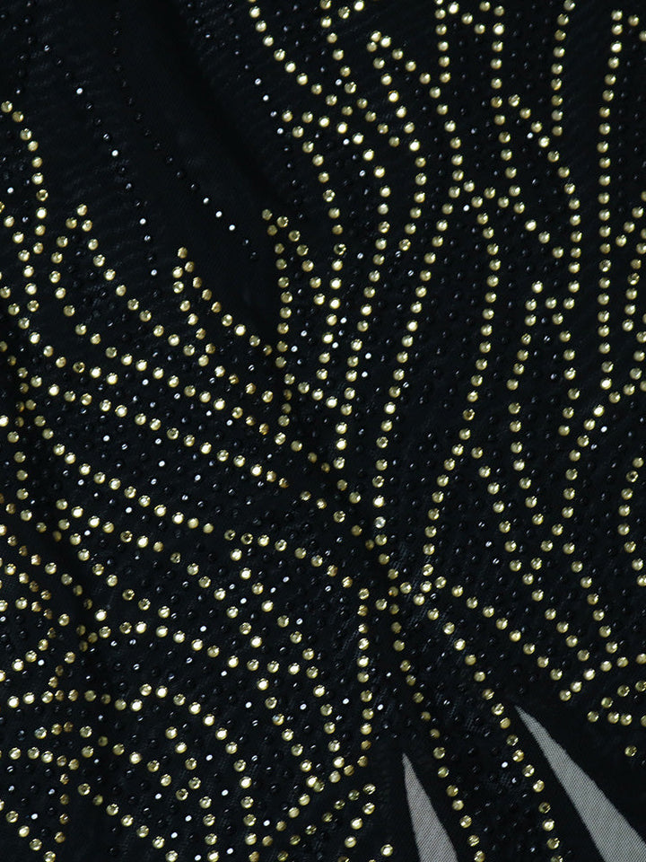 Levoire | Robe Mini À V Ouverte En Perles De Cristal