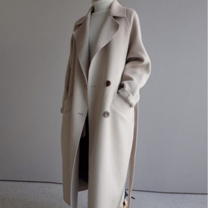 Levoire manteau en laine pour l'hiver Beige