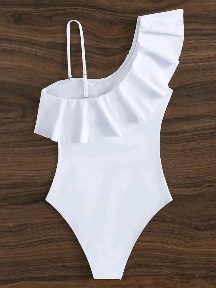 Levoire | Maillot De Bain Une Pièce Avec Volant Décoratif