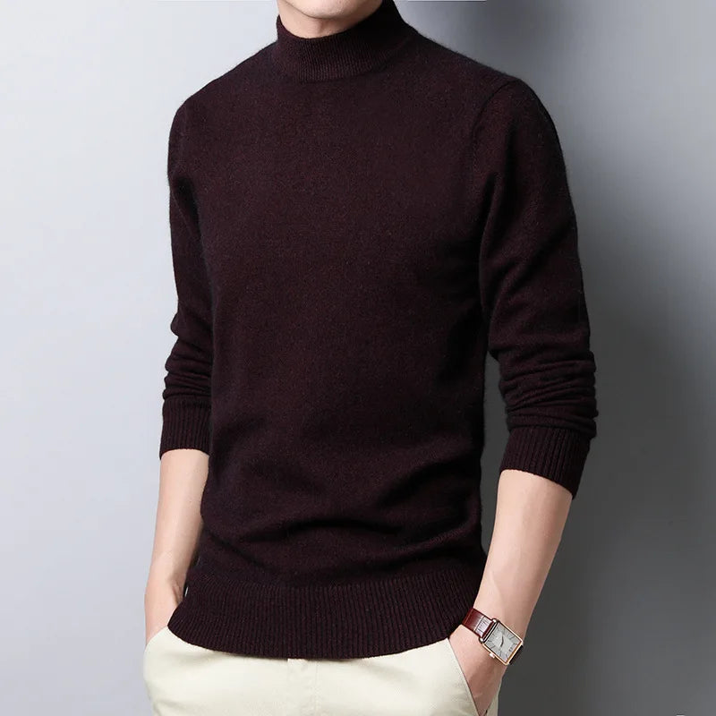 Levoire | Pull Élégant Pour Hommes Pour Occasions Formelles Rouge foncé