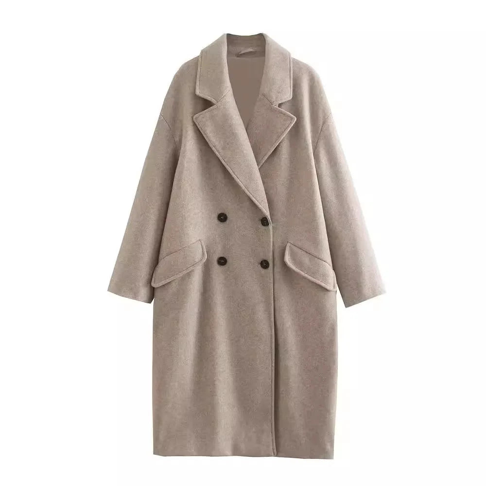 Levoire | Trench-Coat Femme À Double Bouton Et Col Khaki