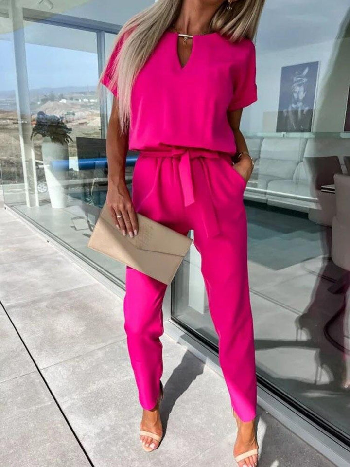 Levoire | Trendy Jumpsuit For An Effortless Style Rose clair foncé