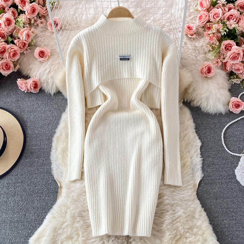 Levoire | Ensemble Confortable Élégant, Chaud & Stylé Abricot avec texte sur le pull