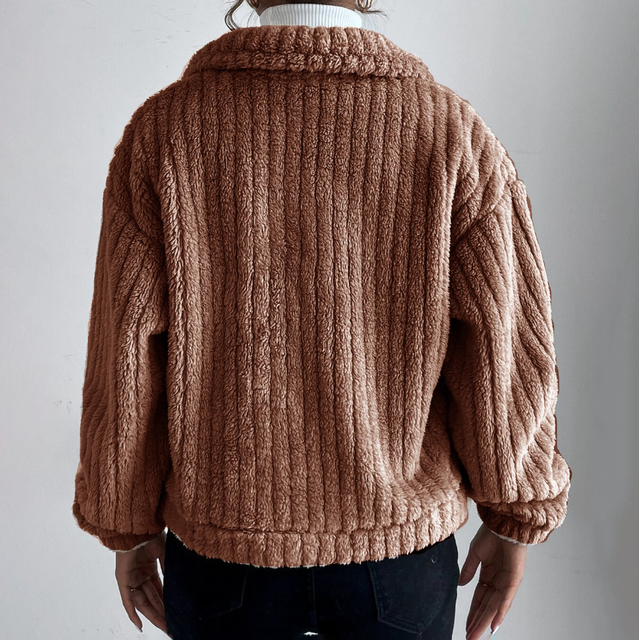 Levoire | Veste en polaire à manches longues chaude avec bouton