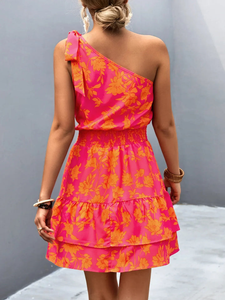 Levoire | Nouvelle Robe Maxi Mini Pour Femmes Avec Partie D'Épaule Inclinée De Tridos De Tricô