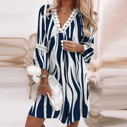 Levoire | Robe A-Line Manches Longues Printemps