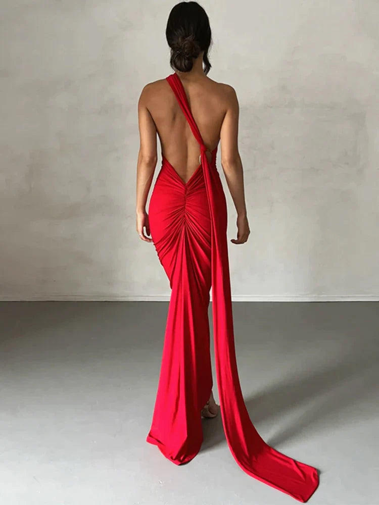 Levoire | Robe Maxi À Épaule Décalée