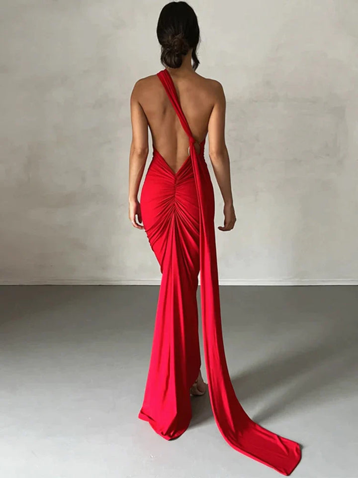 Levoire | Robe Maxi À Épaule Décalée