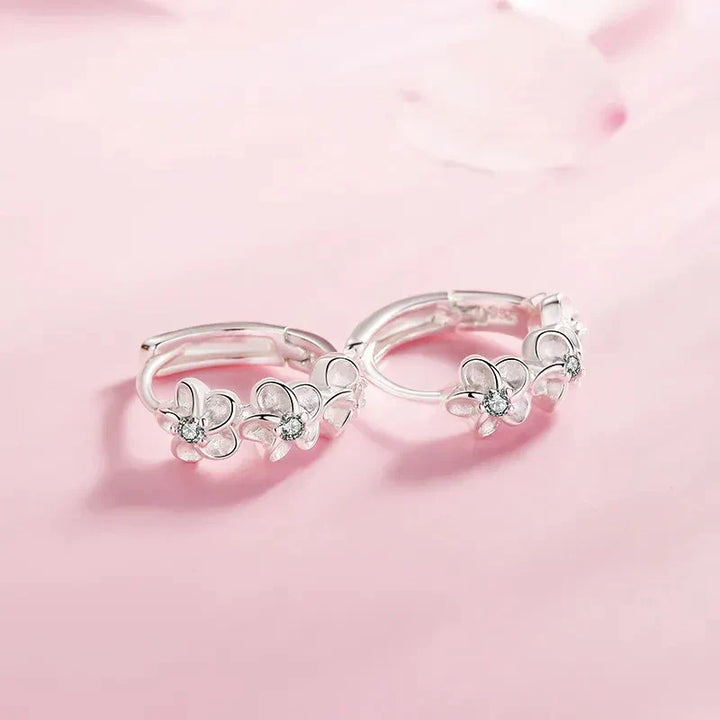 Levoire | Boucles Argent Fleurs
