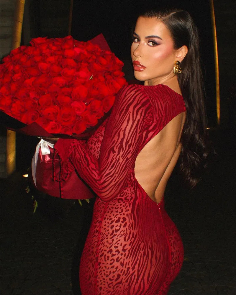 Levoire | Imprimé Léopard-Zèbre-Médium-Avec Capuche-Maxi Robe