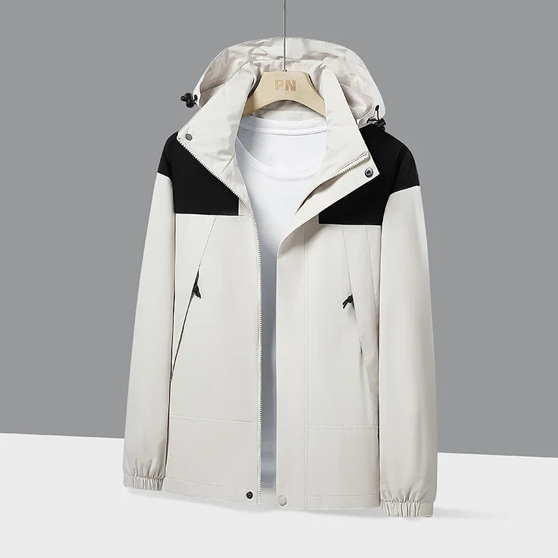 Levoire | Veste De Randonnée Légère Et Imperméable Pour Hommes Pour Des Aventures En Plein Air Blanc