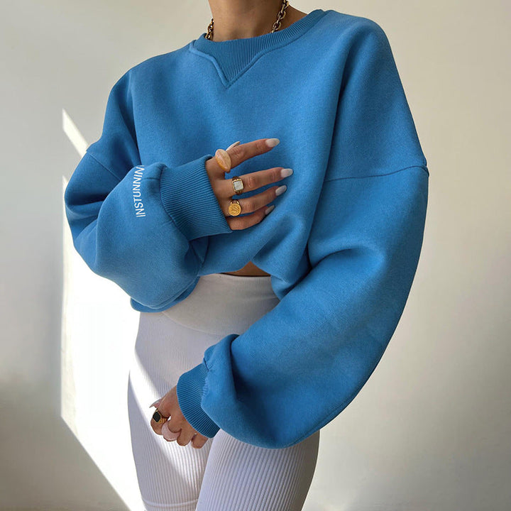 Levoire | Sweat-shirt long à col rond surdimensionné