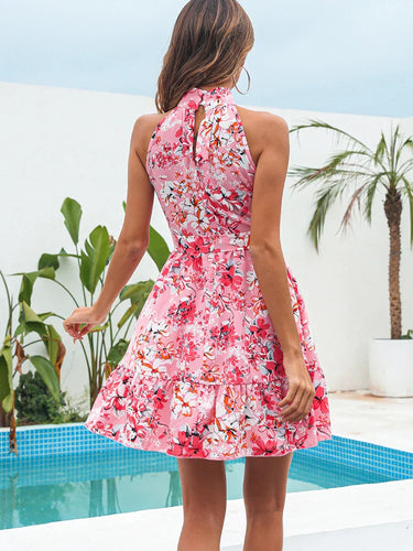Levoire | Robe Halter Chiffon D'Été