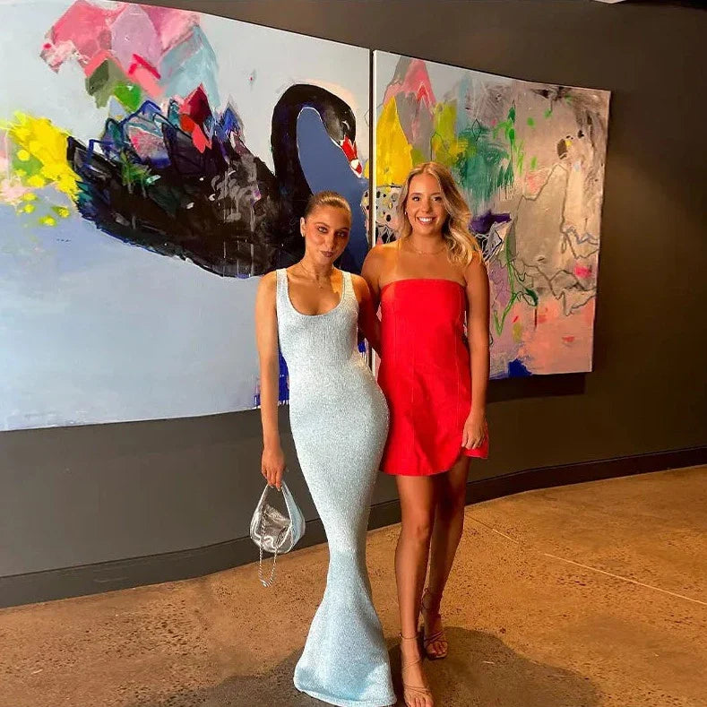 Levoire | Robe Maxi Dos Nageur En Tricot