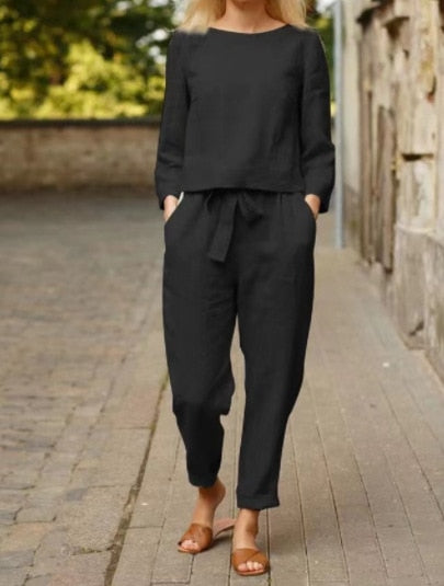 Levoire | Costume D'Été Léger Pour Femmes Noir