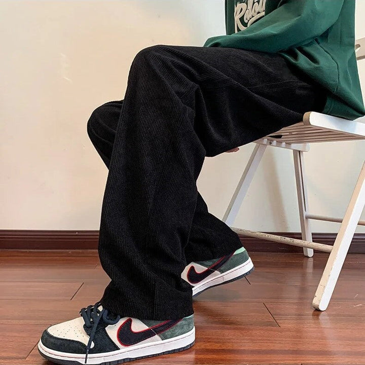 Levoire | Pantalon Baggy En Velours Côtelé Style Vintage Avec Confort