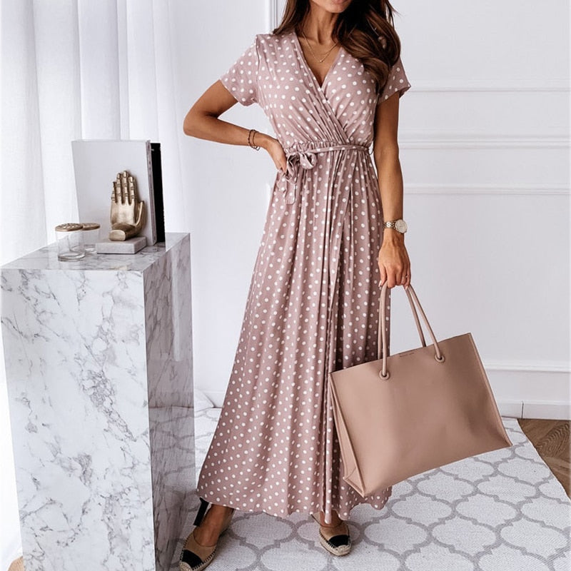 Levoire | Robe Avec Fente Et Décolleté En V