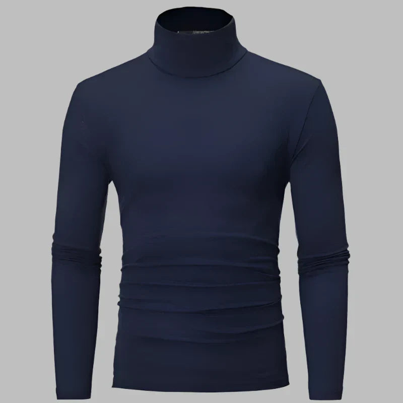 Levoire | Pull Thermique Mince Pour Hommes Bleu foncé
