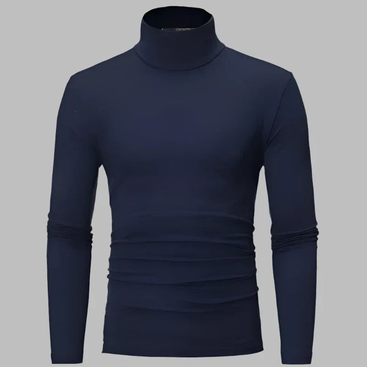 Levoire | Pull Thermique Mince Pour Hommes Bleu foncé
