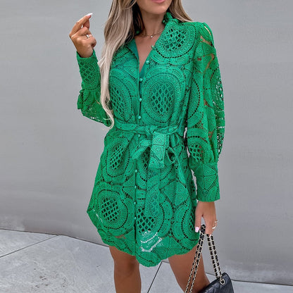 Levoire | Robe Intemporelle Et Élégante vert