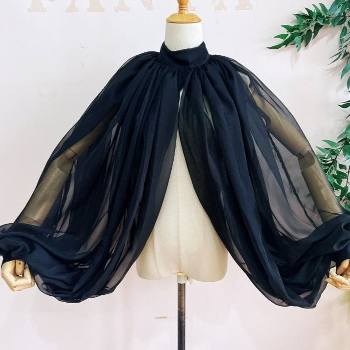 Levoire | Col Montant Avec Boutons Noir Taille unique