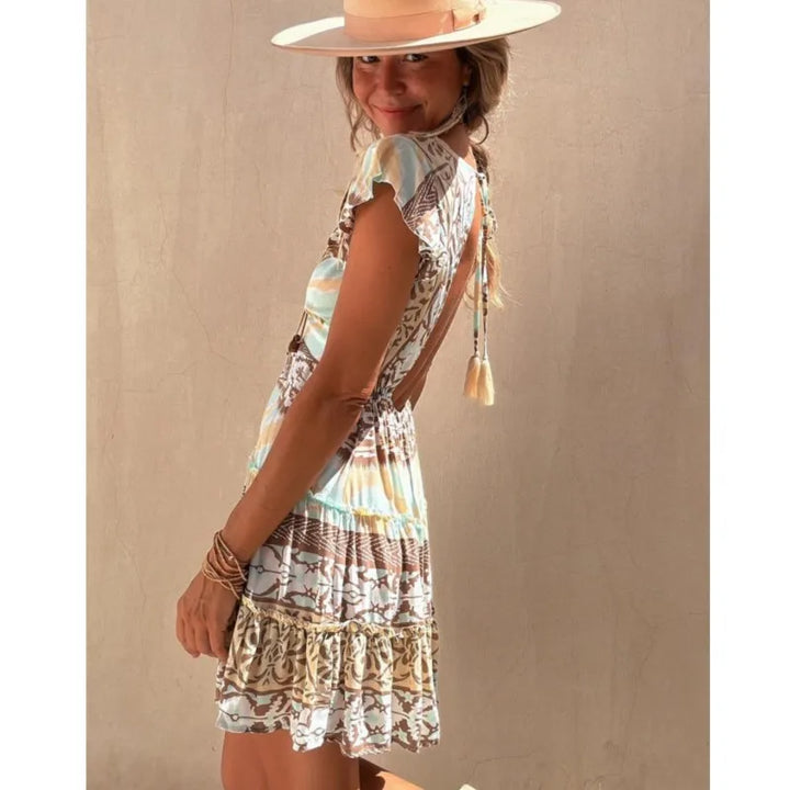 Levoire | Robe D'Été Ethnique À Col En V