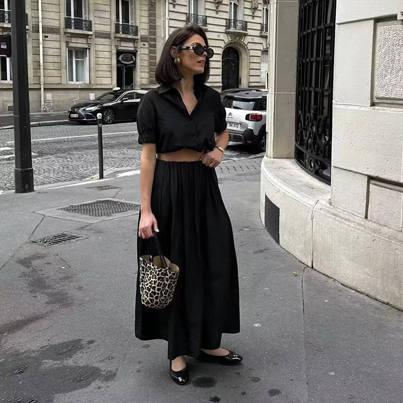 Levoire | Polo Chic Et Jupe Plissée