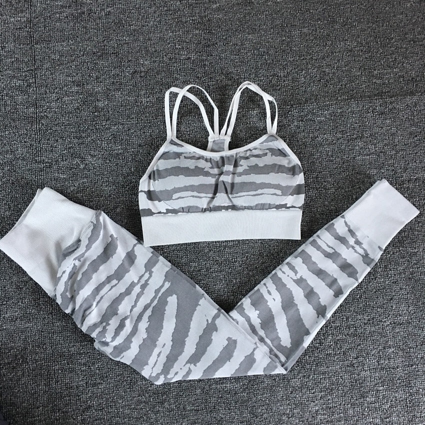 Levoire | Vêtements De Sport Complets Top Et Leggings Blanc