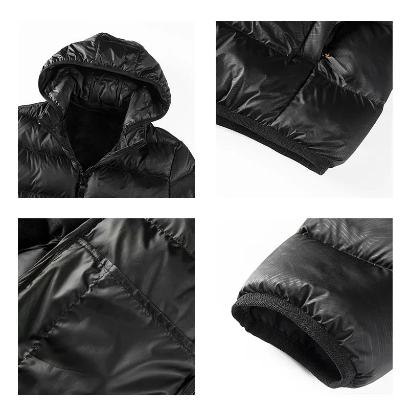 Levoire | Veste Matelassée Décontractée Avec Capuche Amovible Pour Hommes