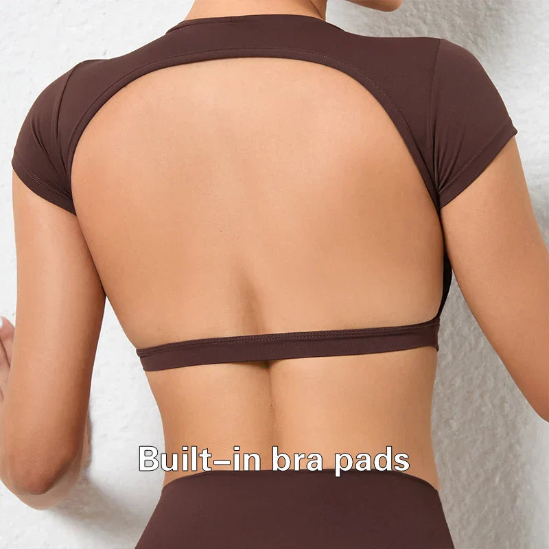 Levoire | Tops De Sport Respirants Coussin de poitrine café