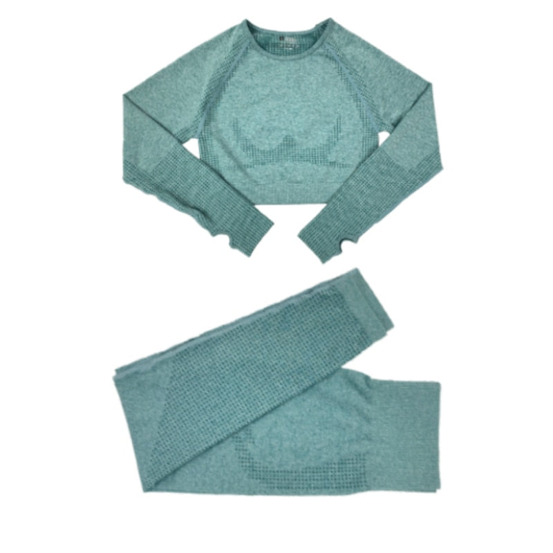 Levoire | Ensemble De Vêtements De Sport À Manches Longues Vert