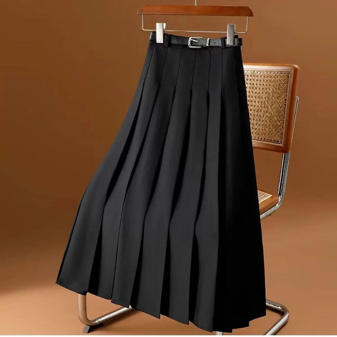 Levoire | Jupe Plissée Élégante Pour Femme Noir