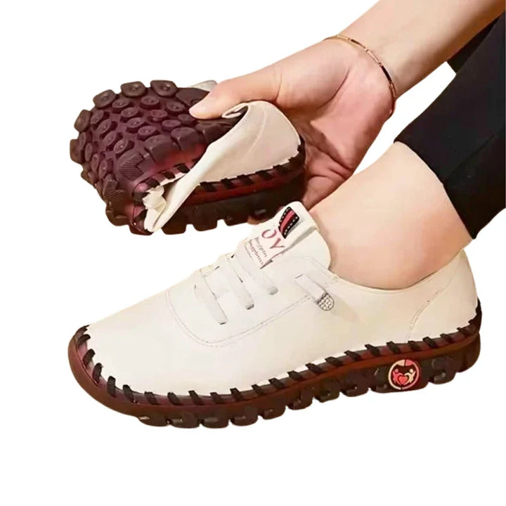 Levoire | Baskets Femme Cuir Confort Blanc