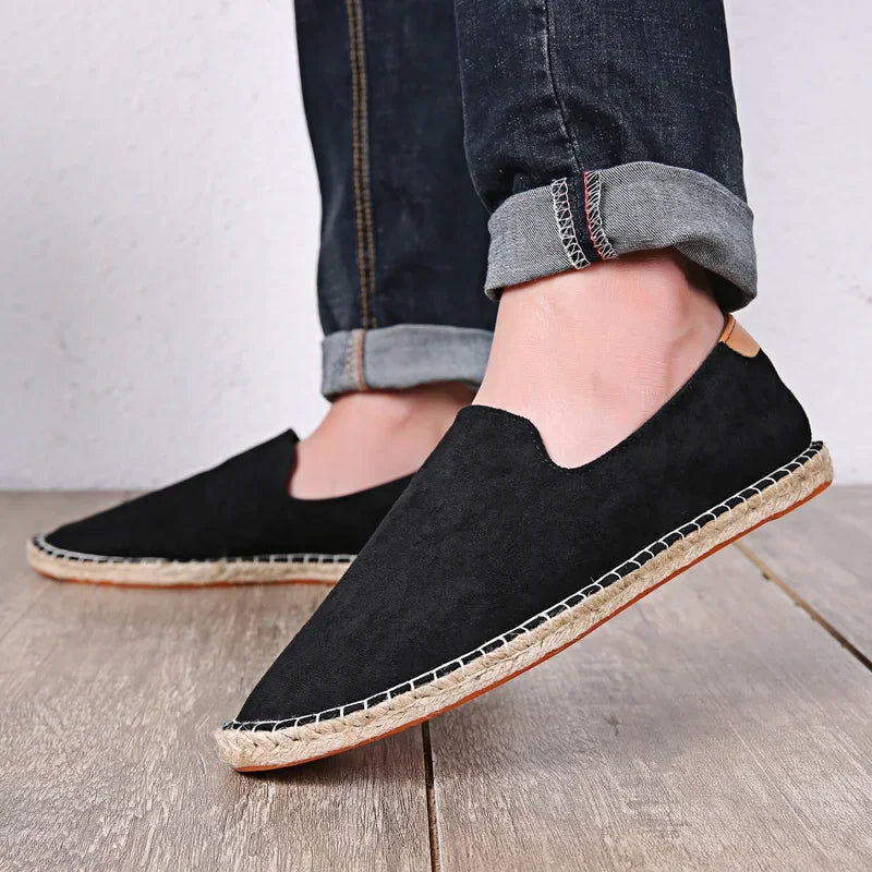 Levoire | Mocassins En Toile Légers Unisexes Noir