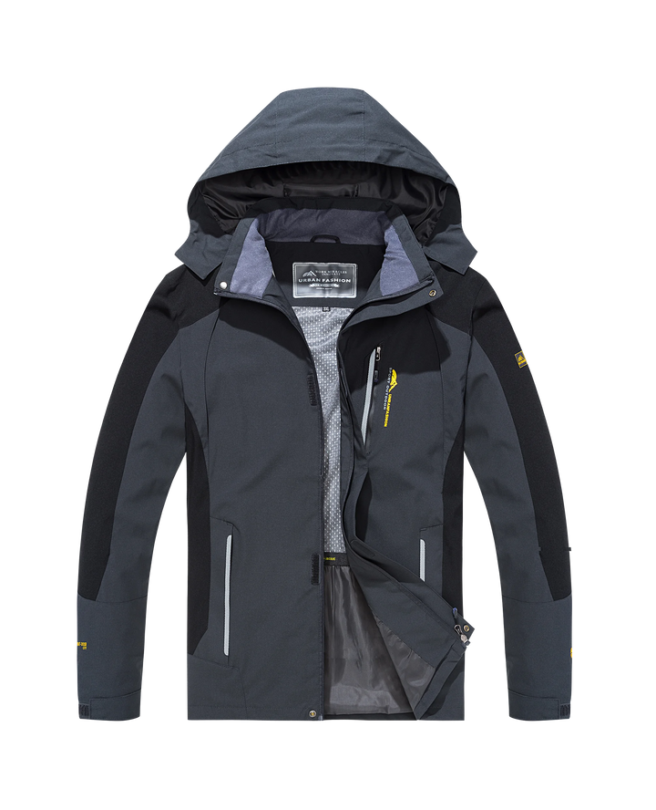 Levoire | Veste De Randonnée Imperméable À Manches Longues Avec Capuche Gris foncé