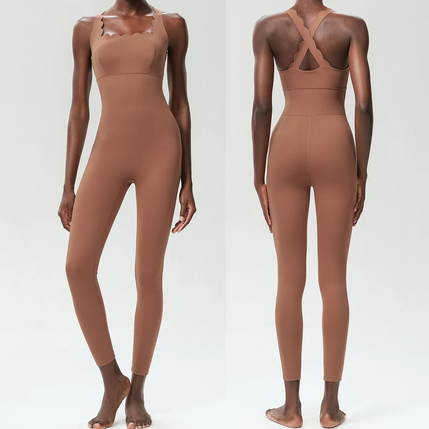 Levoire | Combinaison De Yoga Braun