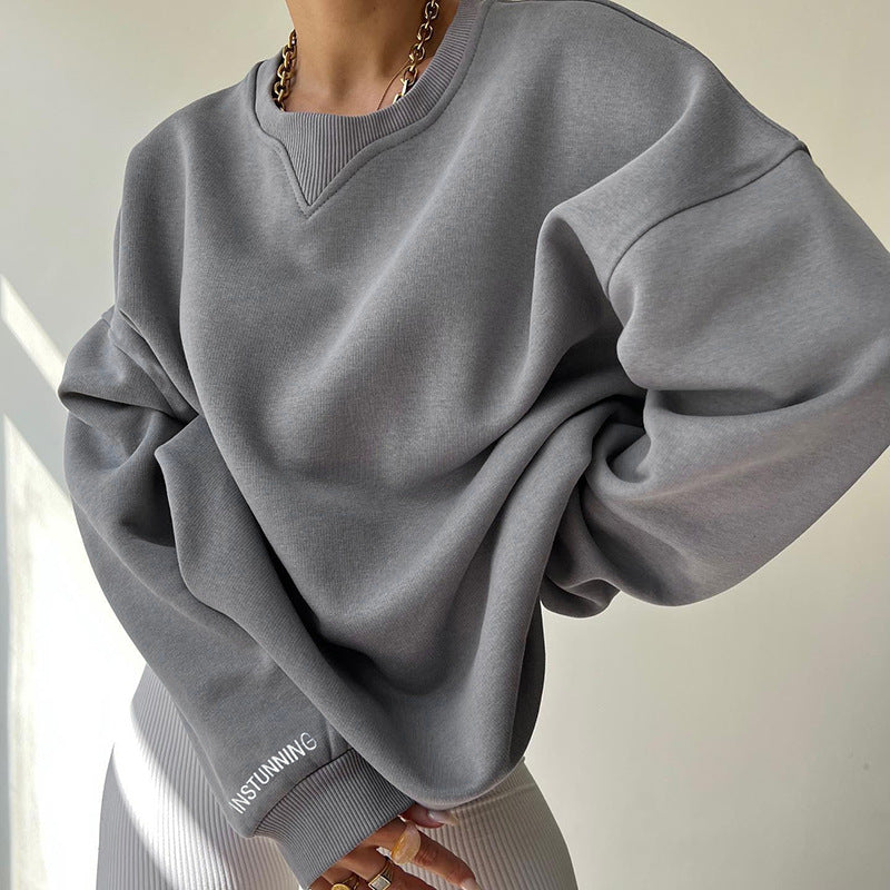 Levoire | Pull Col Rond Oversized À Manches Longues