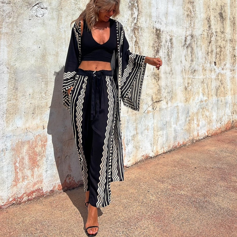 Levoire | Pantalon Imprimé Géométrique