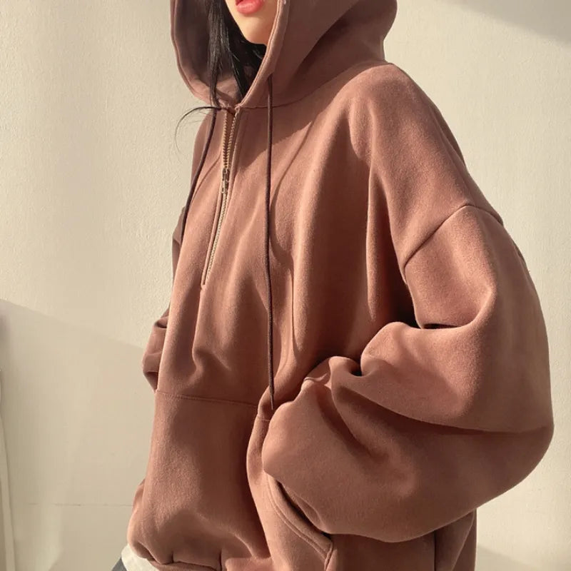 Levoire | Sweat À Capuche Oversize Braun