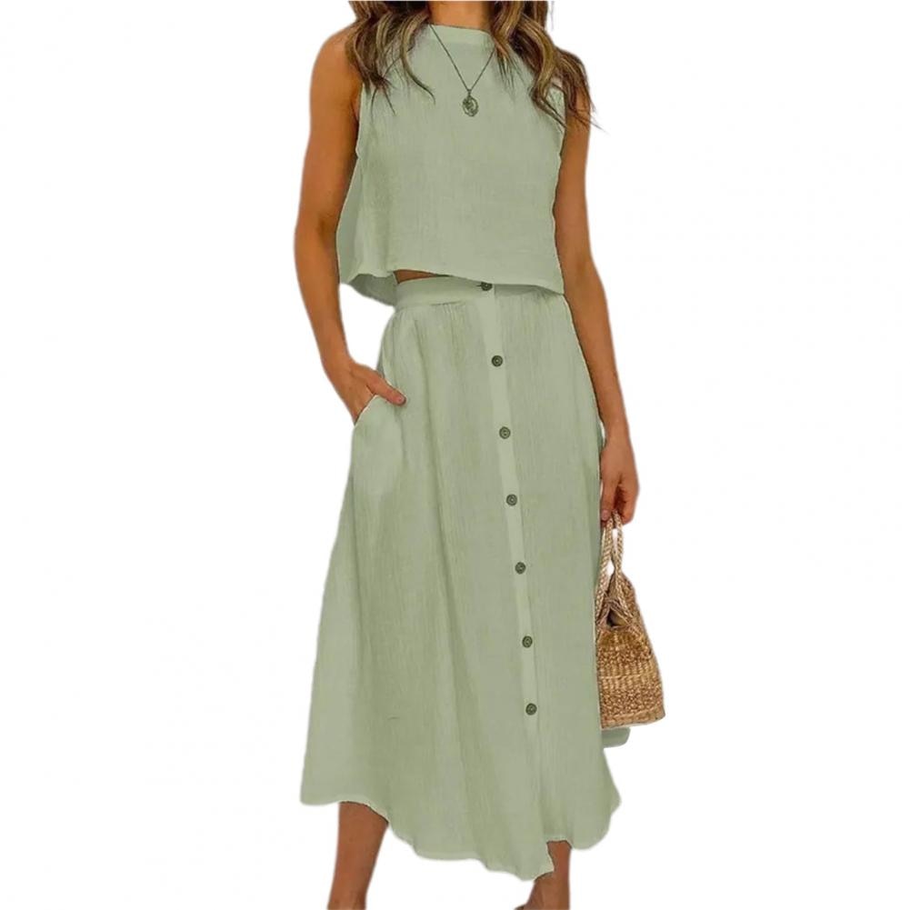 Levoire | Robe Sans Manches Alley Vert