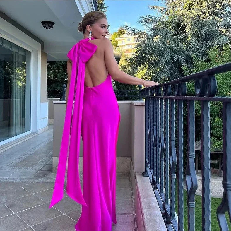 Levoire | Robe Épinglette Lacée Dos Bar Sans Épaule