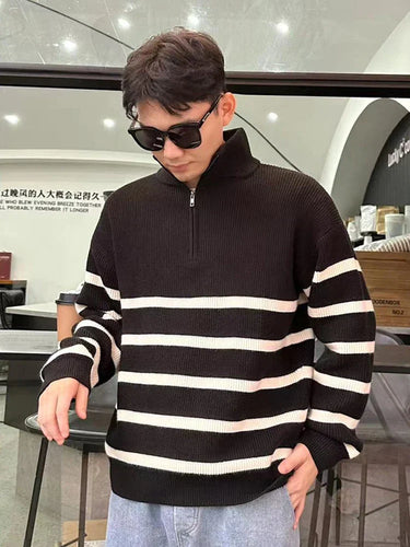 Levoire | Pull En Tricot Élégant Pour Hommes Avec Fermeture Éclair