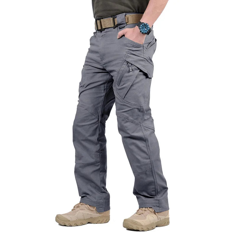 Levoire | Pantalons cargo avec plusieurs poches Gris